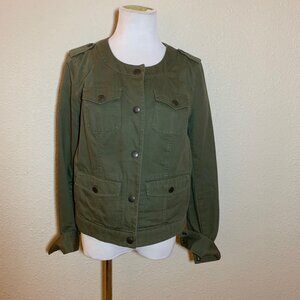 Liz Claiborne Olive Utility Jacket – Women’s Large, Military Style